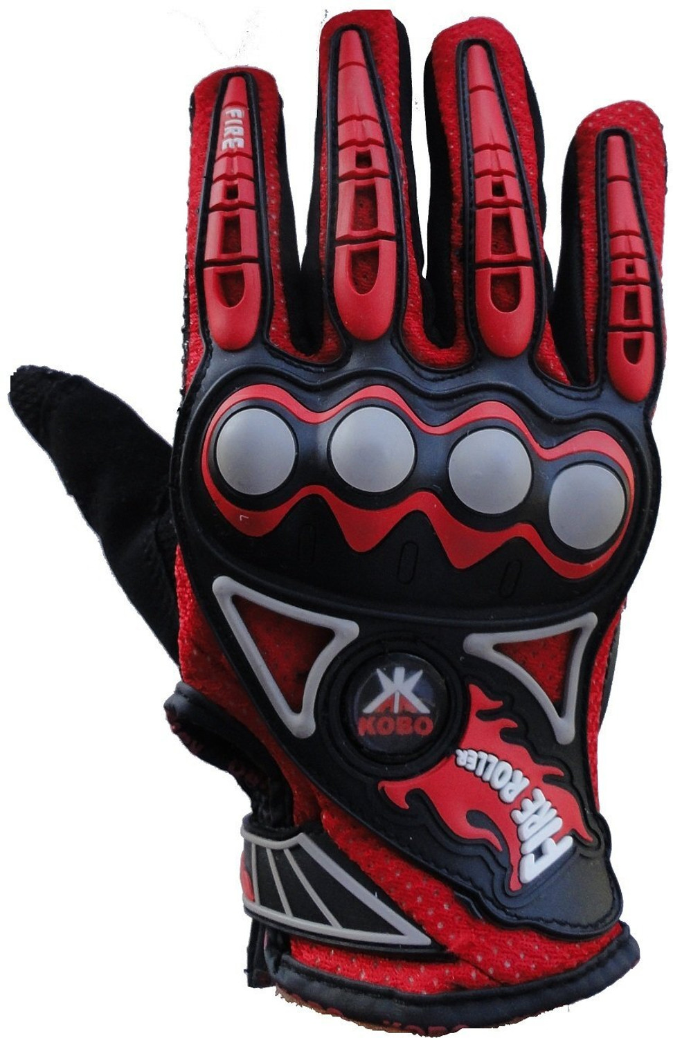 Image of KOBO Imported Mesh Fabric Fire Roller Motorcycle Gloves Cycling Gloves