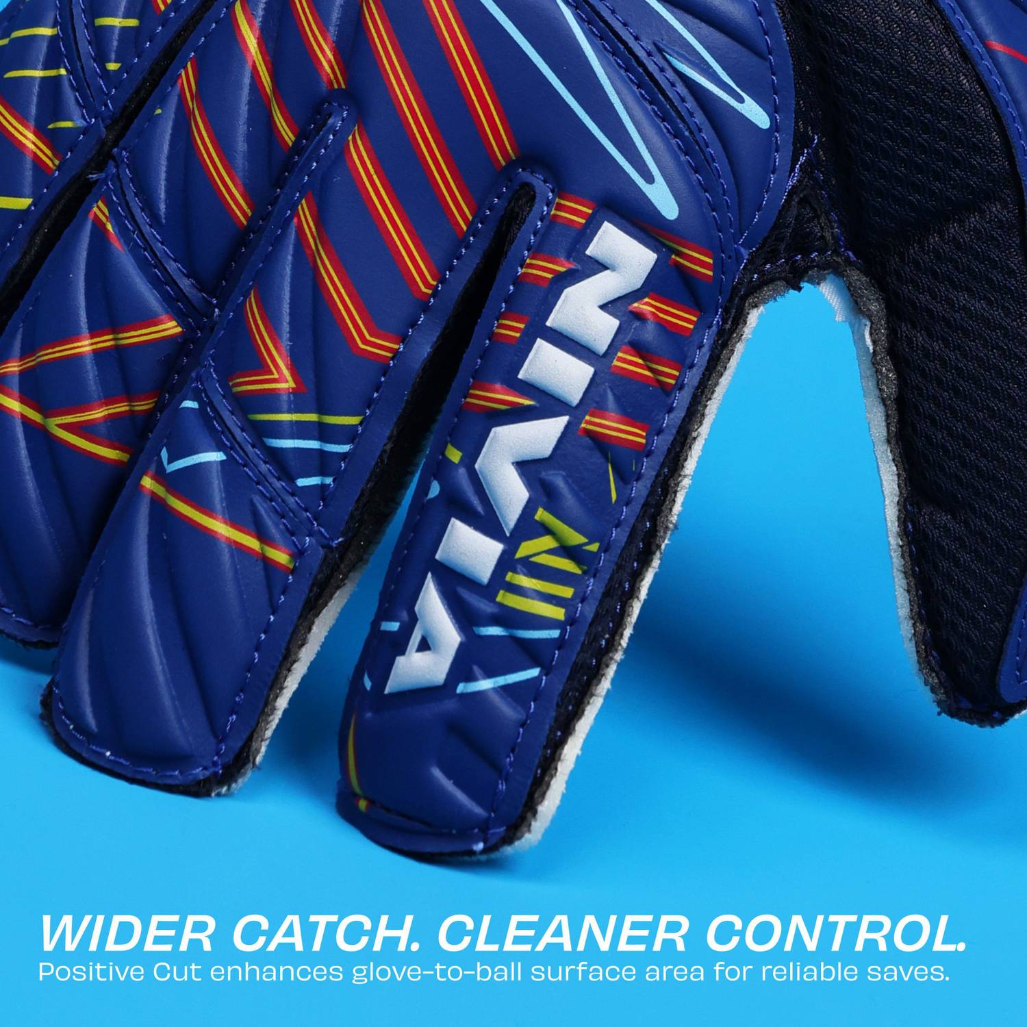 NIVIA Ditmar Spider Goalkeeping Gloves Blue - Image 4