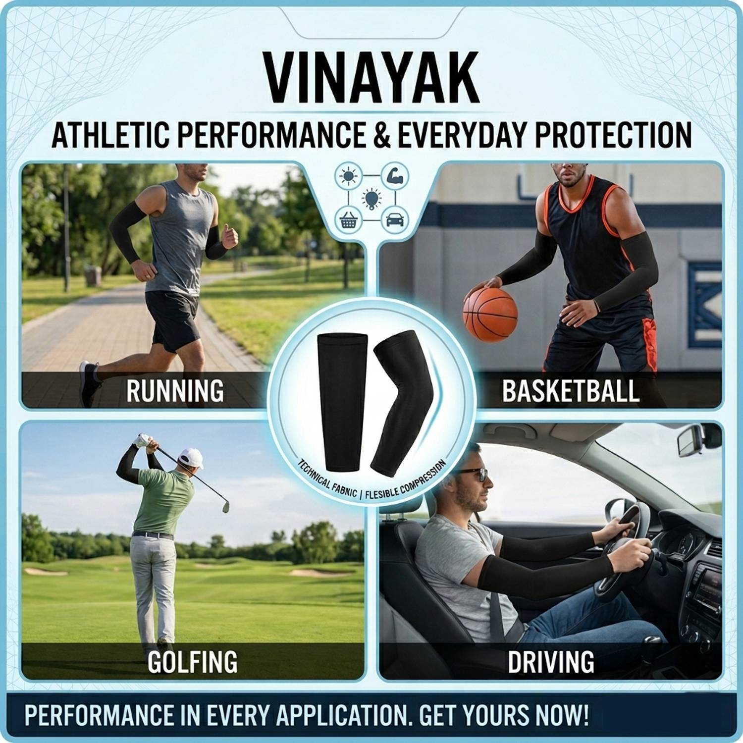 VINAYAK Comfortable Fingerless Arm Sleeves - Image 5