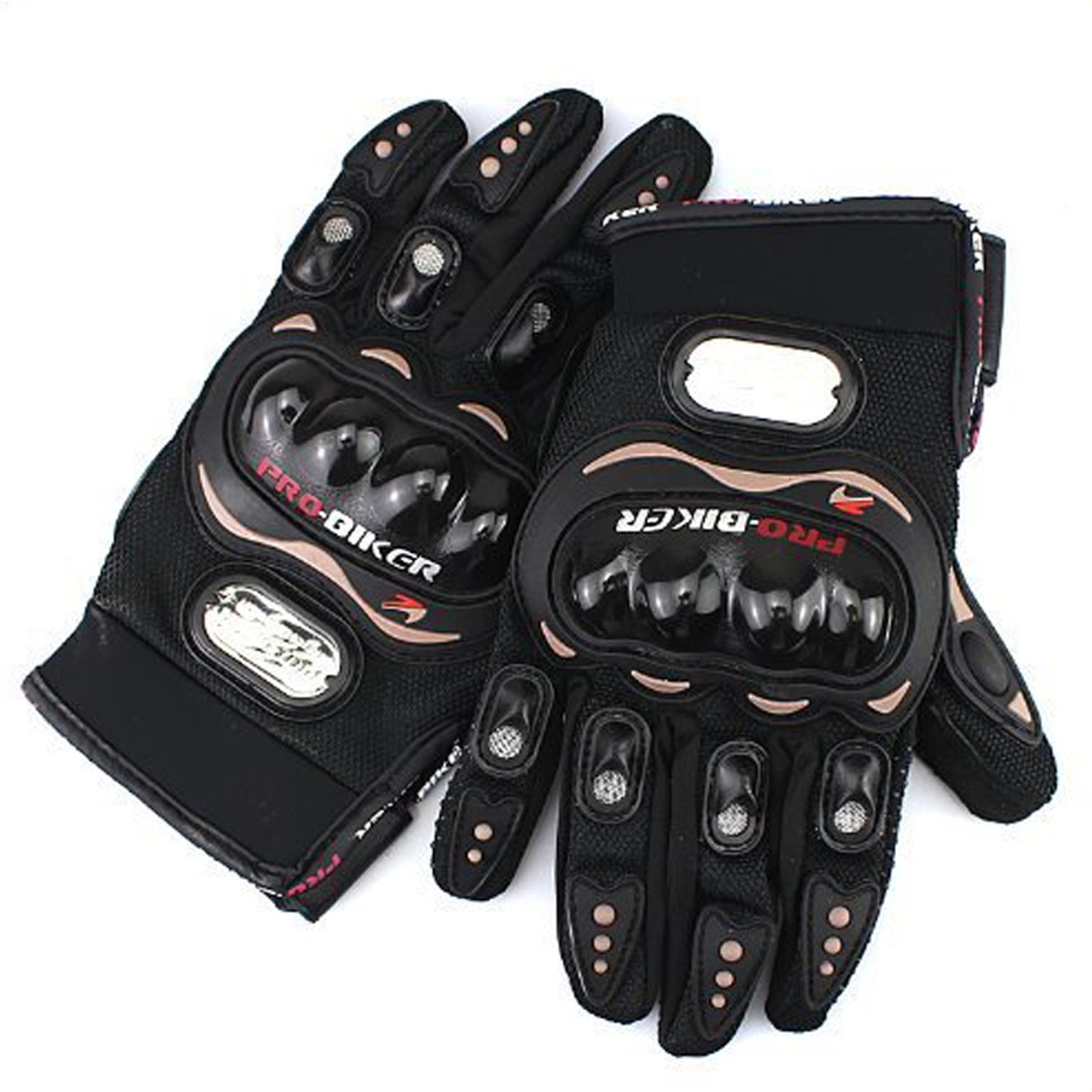 Image of Probiker Full Finger Gloves For Riders,Bikers Black-N7452K42 Riding Gloves