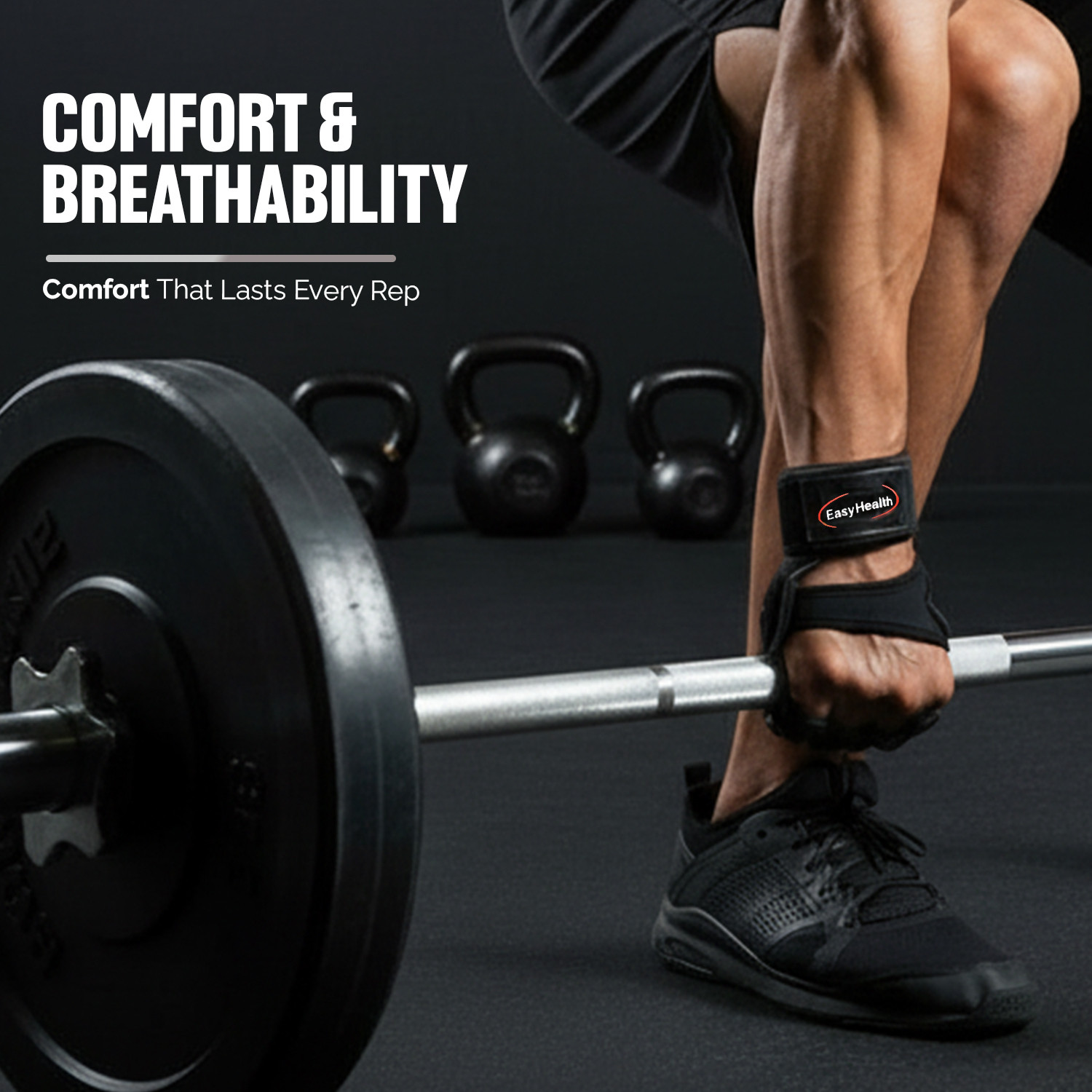 Image of EasyHealth Gym Gloves For Men workout with wrist support And Anti Slip Silicone Gym & Fitness Gloves