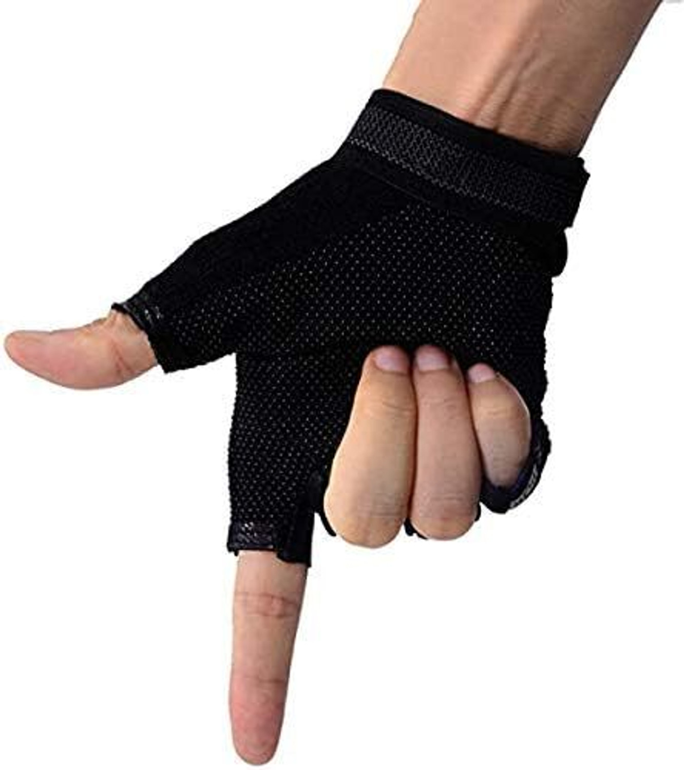 Image of whinsy Bike Gloves Half Finger Fitness Sport Gloves For Motorcycle Riding & Gym Gloves Riding Gloves (Black)