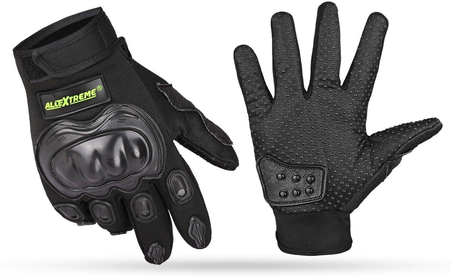 ALLEXTREME Protective Full Finger Gloves Anti-Skid Bike Riding Glove for Bikers Riding Gloves