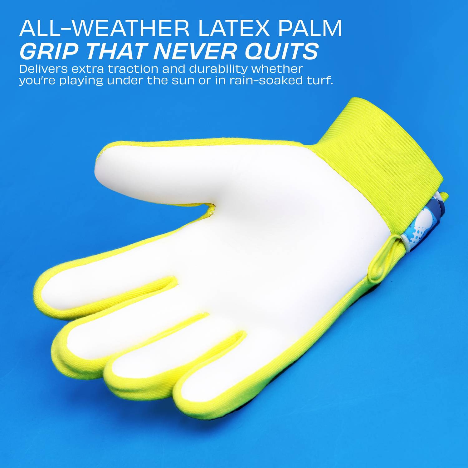 NIVIA Air Strike Goalkeeping Gloves Yellow - Image 4