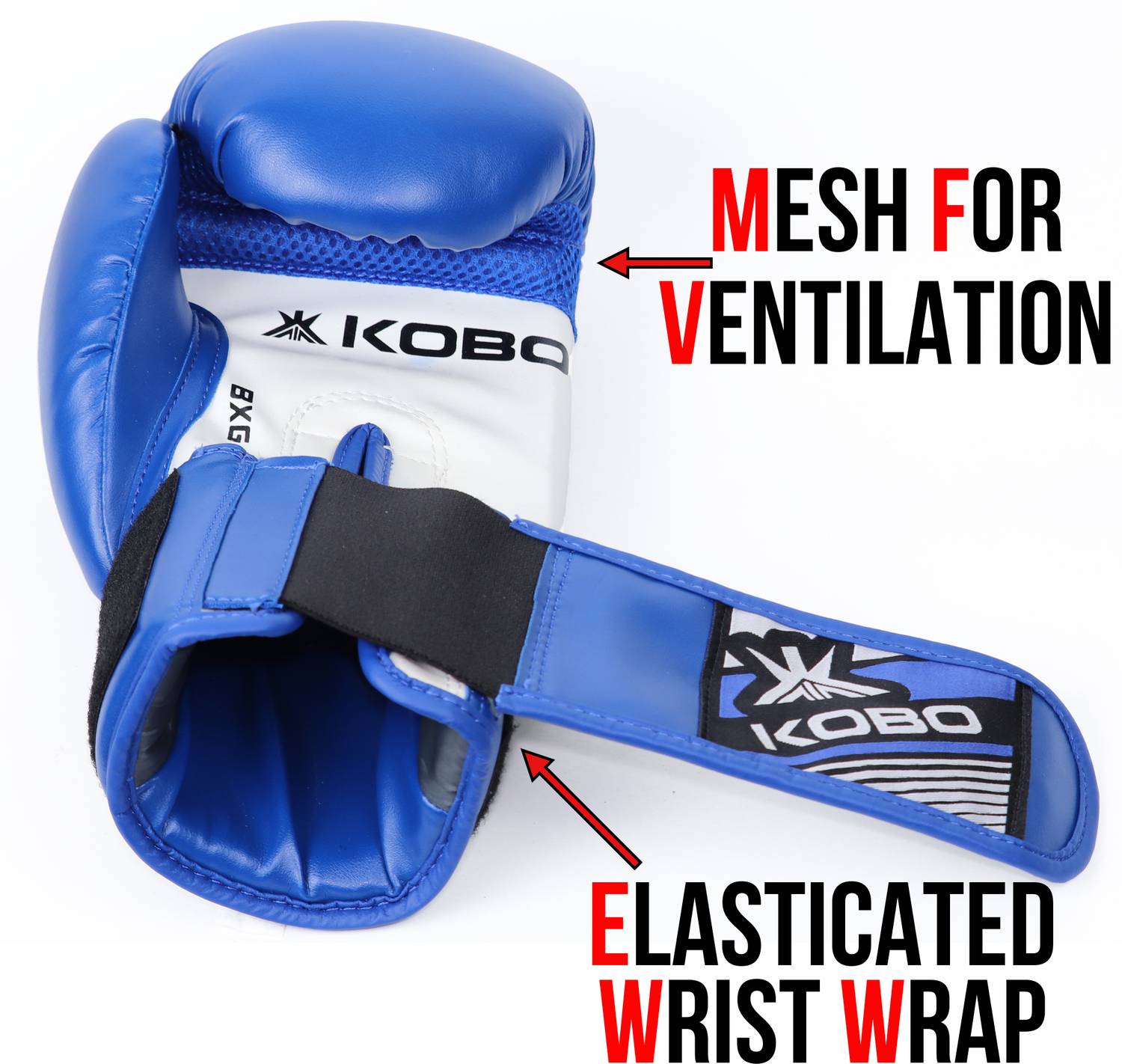 KOBO 8 OZ P.U Leather Boxing Punching Bag Sparring Training Gym
