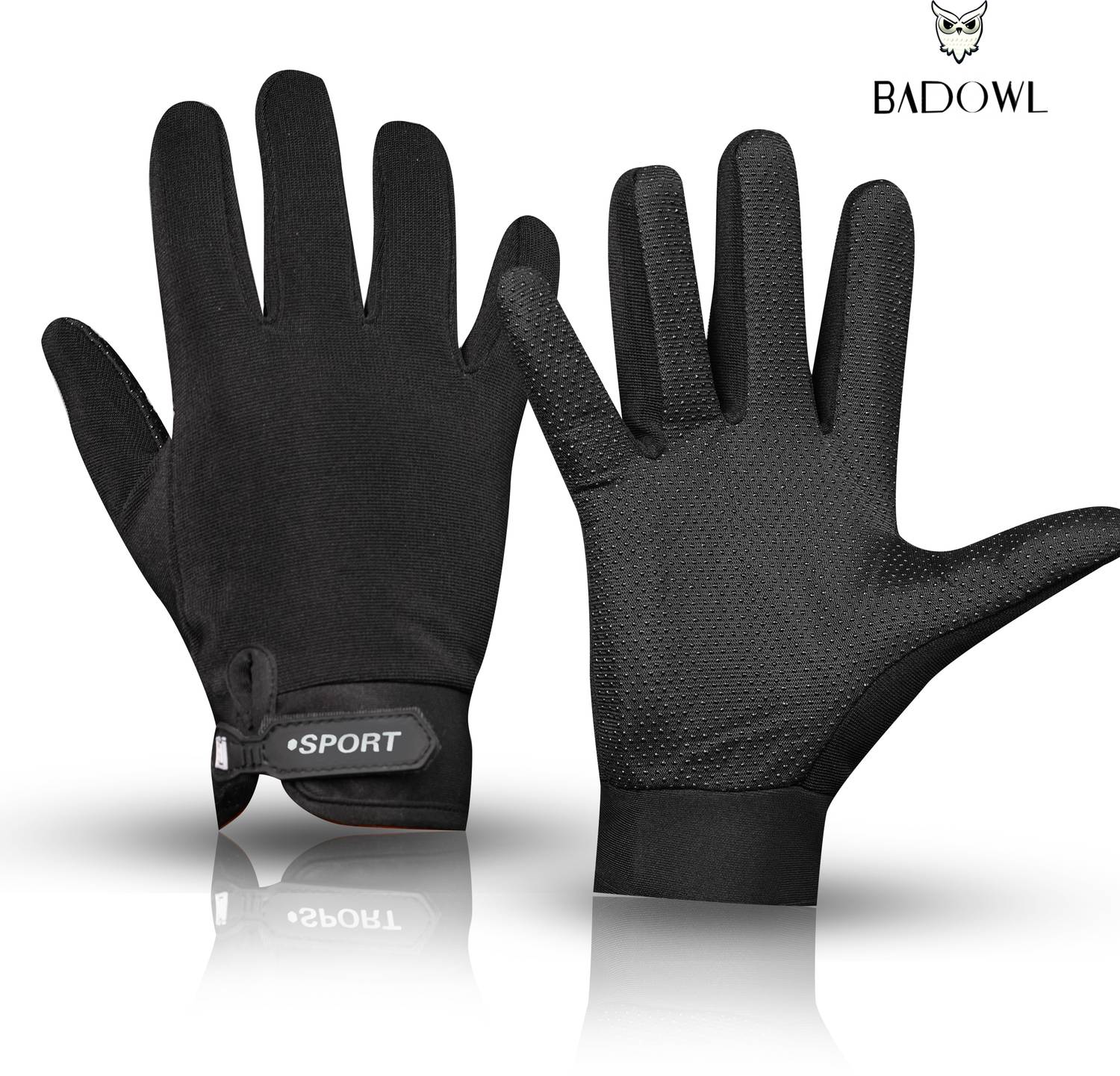 BAD OWL Full-Finger Bike Riding Gloves Suitable for Winter Gloves, Suitable for Driving Riding Gloves