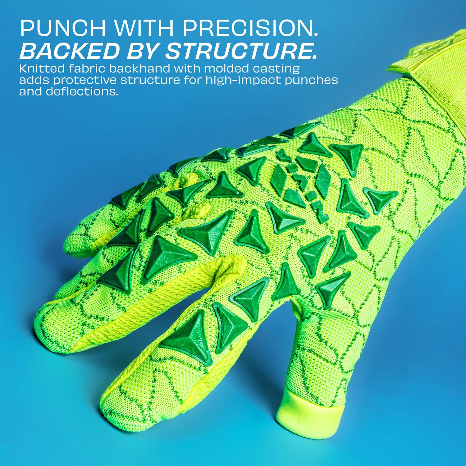 NIVIA Goalkeeping Gloves Blue - Image 4