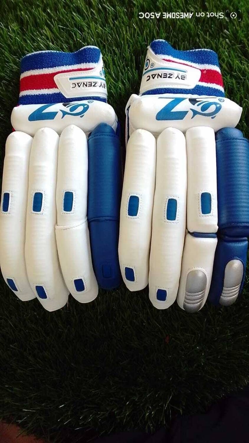 zenac sports ZS RANJI PRO Batting Gloves White - Image 1