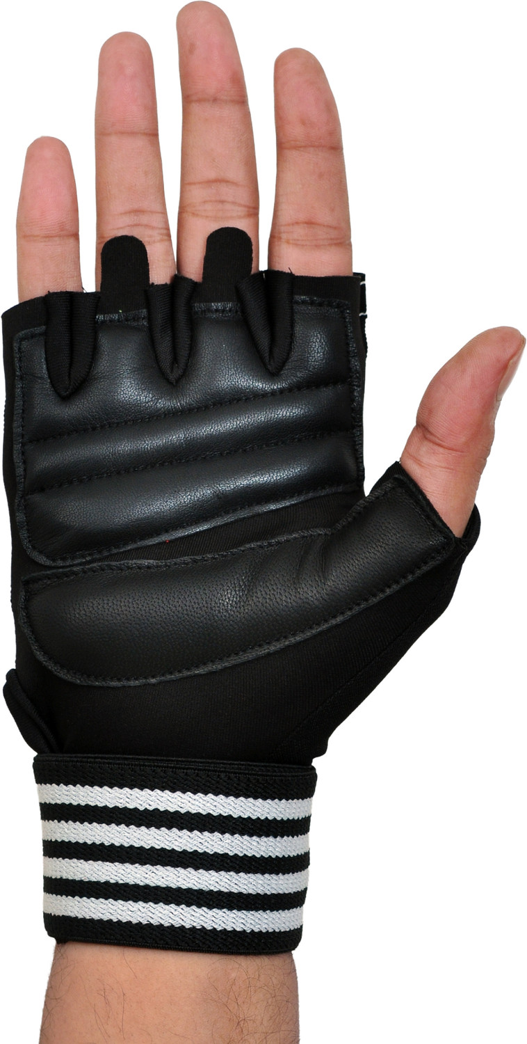 Image of LITE FEEL Gym Hand Glove, Sport glove, Riding Glove, Hand Glove Gym & Fitness Gloves (White and Black)