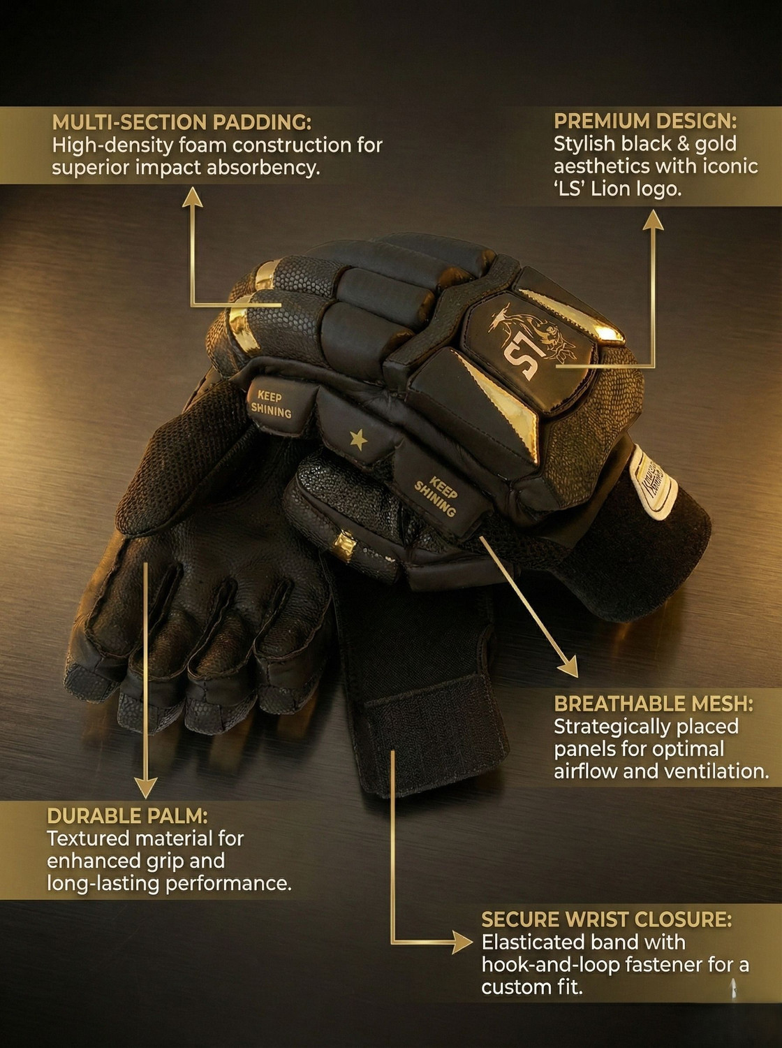 Image of Lavaking Sports LS King's Edition Batting Gloves