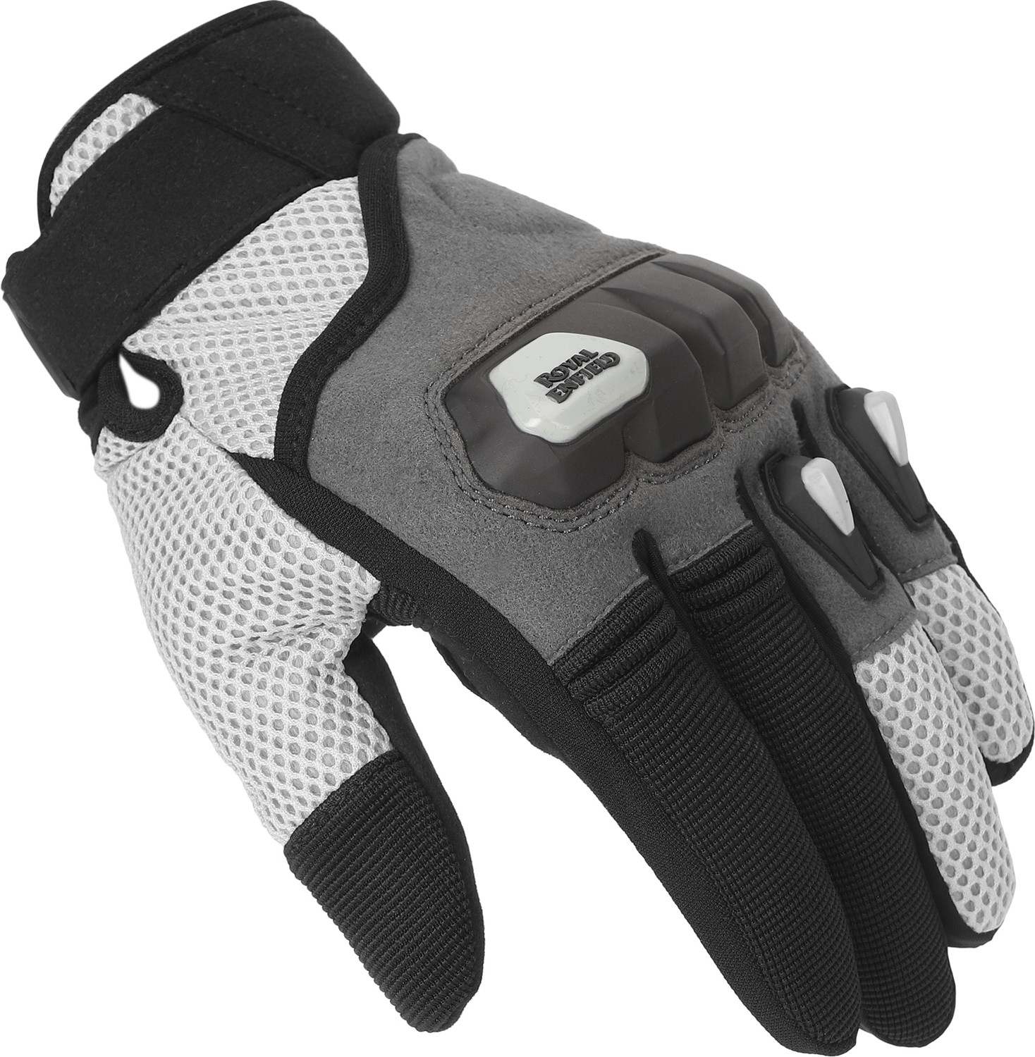 Image of Royal Enfield Rambler V3 Bike Riding Gloves | TPR Knuckle Protection & Abrasion Resistance Riding Gloves