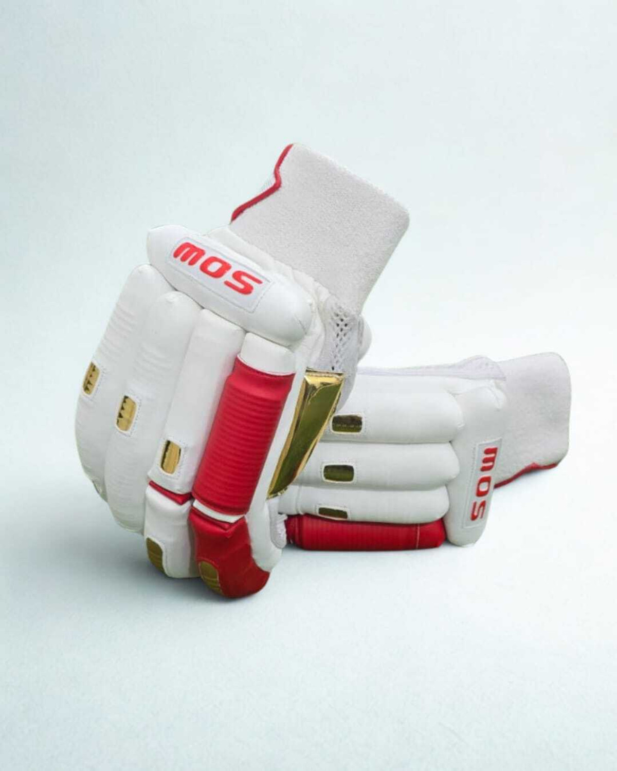 Image of mos Professional Leather Cricket Batting Gloves