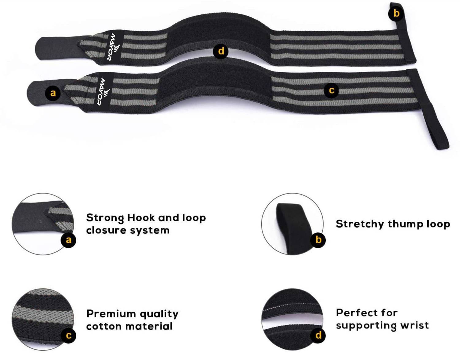 MAYOR Secure Wrap Wrist Support - Image 3
