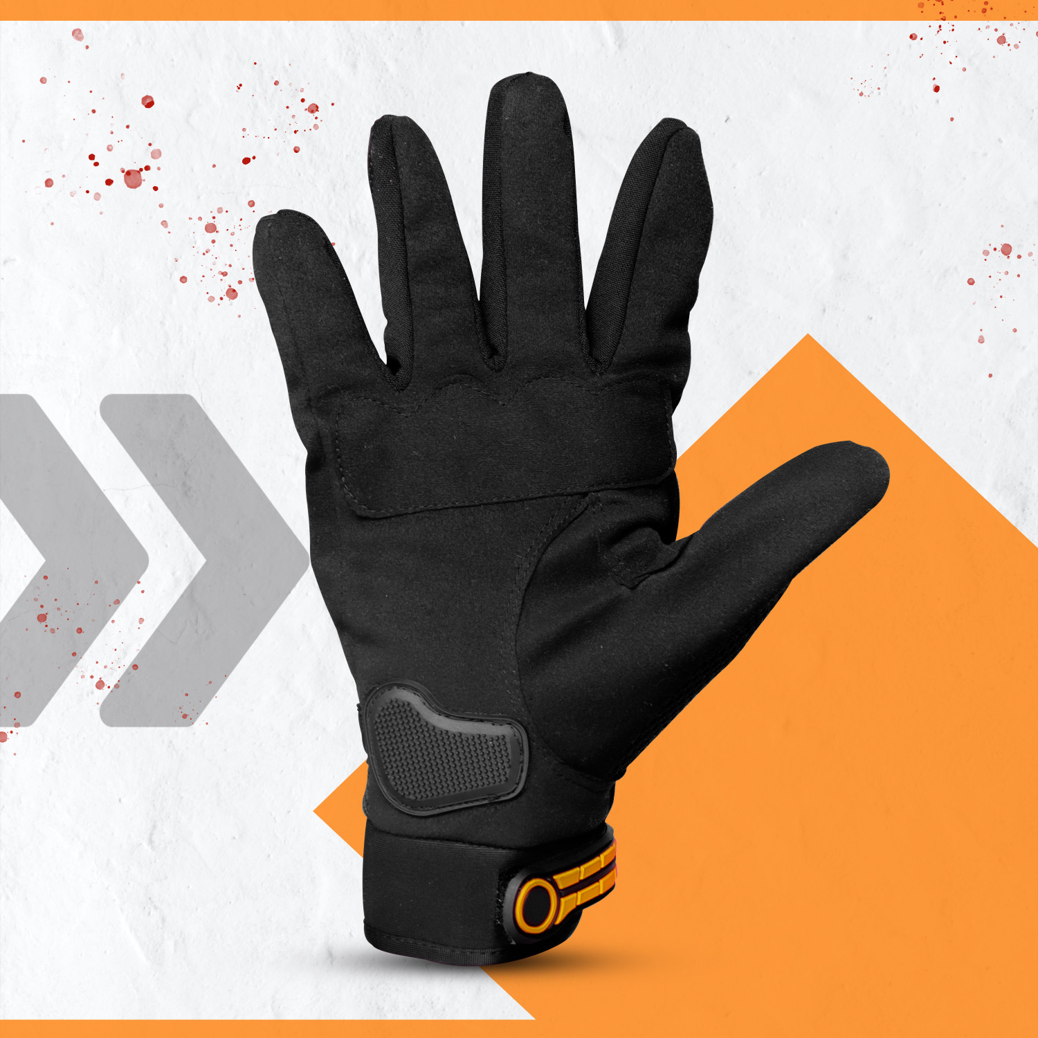 Image of Steelbird Khardungla Full Finger Bike Riding Gloves with Touch Screen Sensitivity at Thumb Riding Gloves
