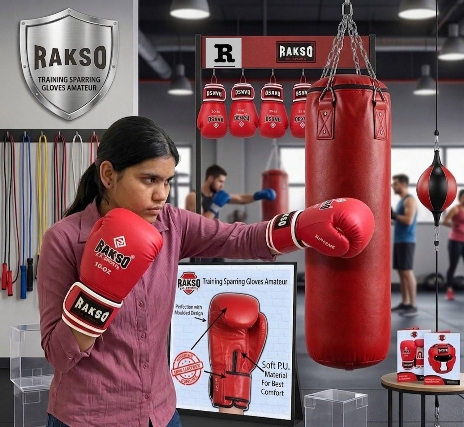 Rakso Supreme Boxing Gloves for Men and Women - Image 4