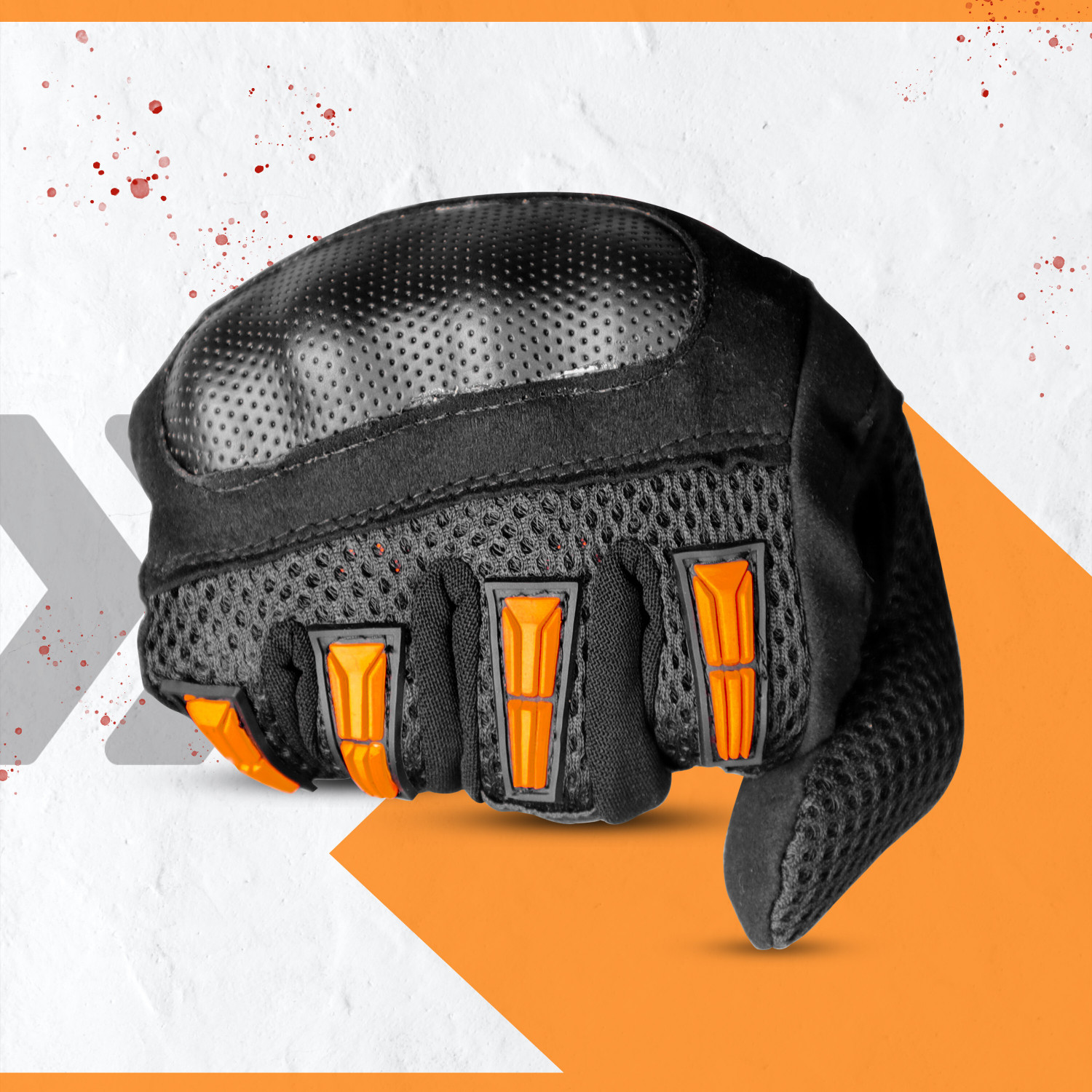 Image of Steelbird Khardungla Full Finger Bike Riding Gloves with Touch Screen Sensitivity at Thumb Riding Gloves