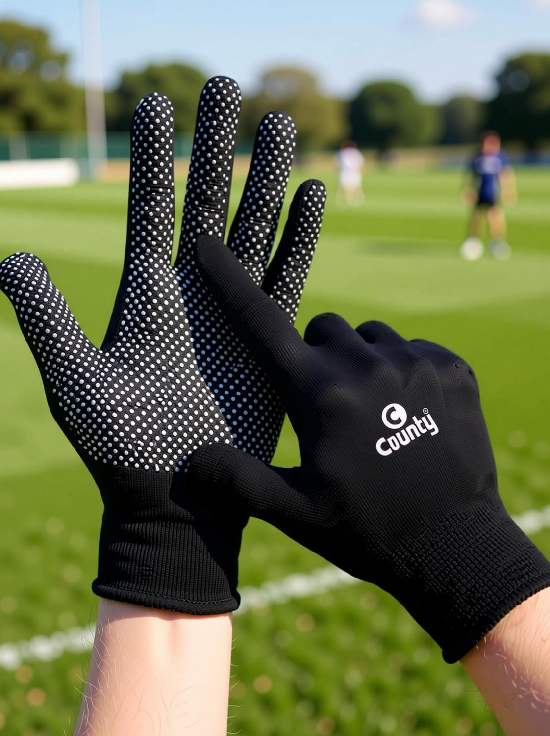 Image of County Batting Gloves Tennis Ball Cricket Inner Dotted Batting Gloves Batting Gloves