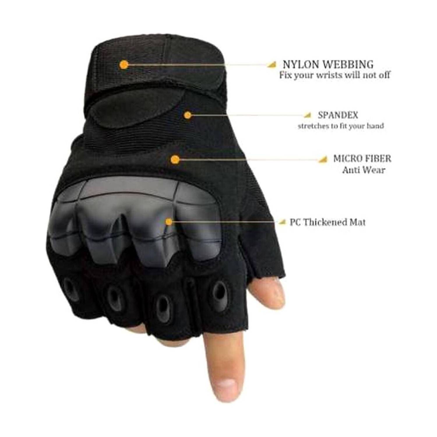 Adventure hut Tactical Military Hard Soft Knuckle Army Combat GYM FITNESS Riding Gloves