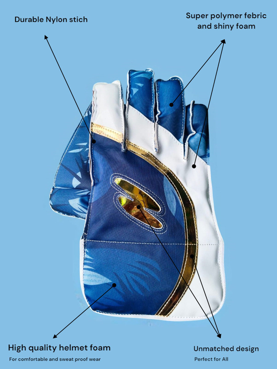 Image of AZAD SPORTS GALLERY ARMY WICKET KEEPER GLOVES WITH INNER GLOVES, DURABLE MATERIALS & OCTOPUS RUBBER Wicket Keeping Gloves