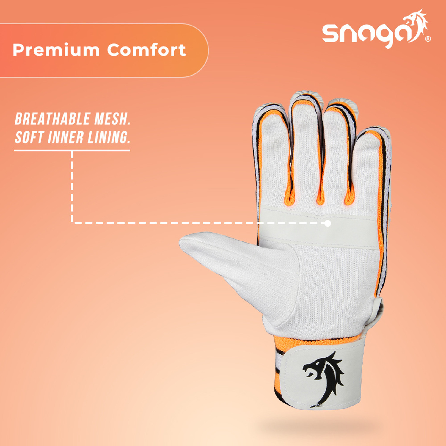 Image of Snaga School Cricket Batting Gloves for beginners and budding cricketers(14 and above) Batting Gloves