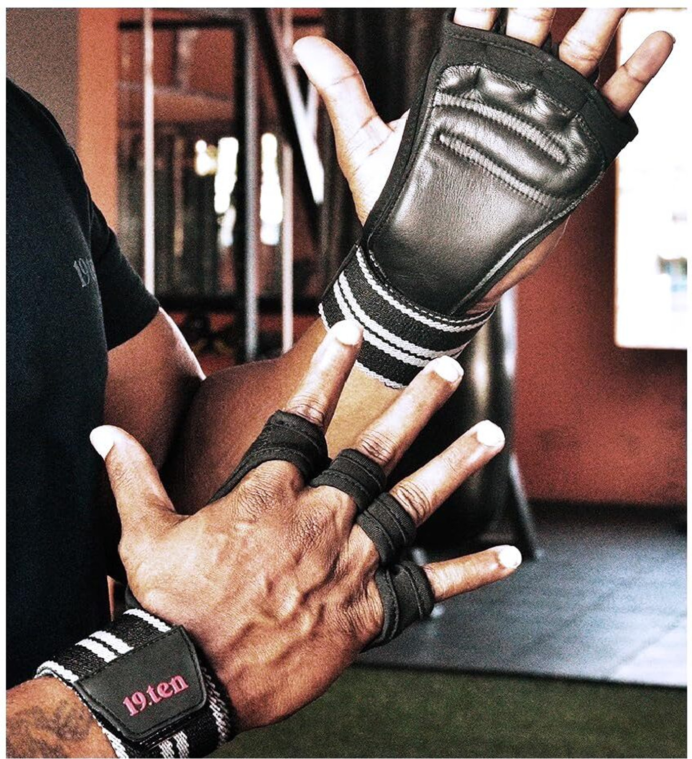 Image of 19.ten Grippy Unisex Palm Protector Gym Exercise Fitness Weight Lifting Training Gloves Gym & Fitness Gloves