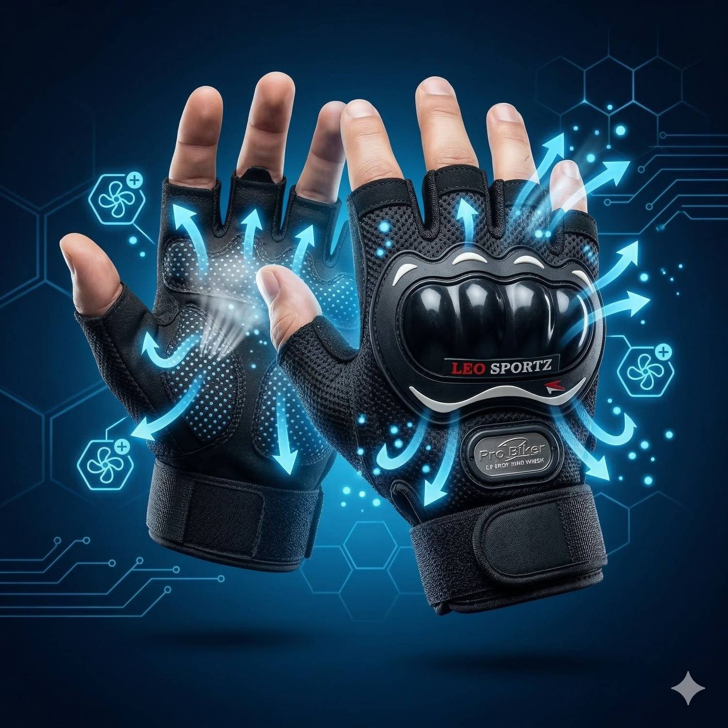 Leosportz Motocross Breathable Riding Gloves - Image 2
