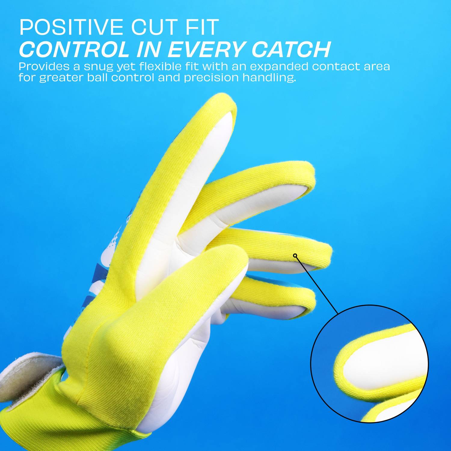 NIVIA Air Strike Goalkeeping Gloves Yellow - Image 5
