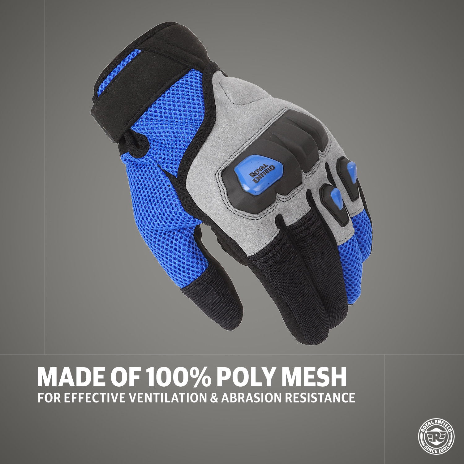 Image of Royal Enfield Rambler V3 Bike Riding Gloves | TPR Knuckle Protection & Abrasion Resistance Riding Gloves