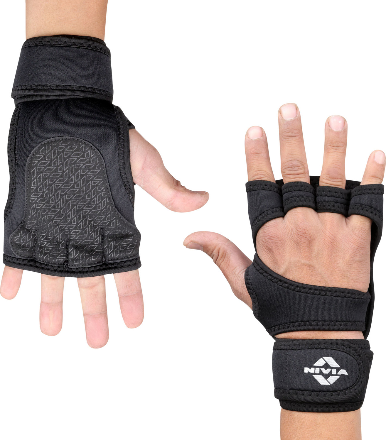 Image of NIVIA Spider , Padded Palm, Ideal for Gym Weightlifting Gym & Fitness Gloves
