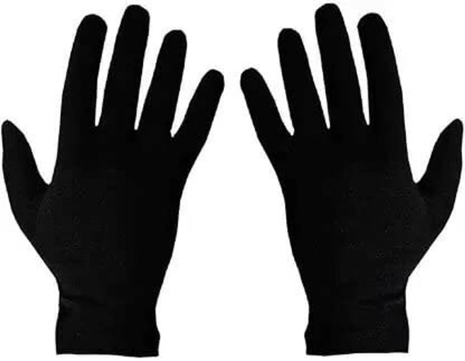 ASC Cotton Cricket Multipurpose Hand Protect Re-usable Batting Inner Gloves (Black) Wicket Keeping Gloves