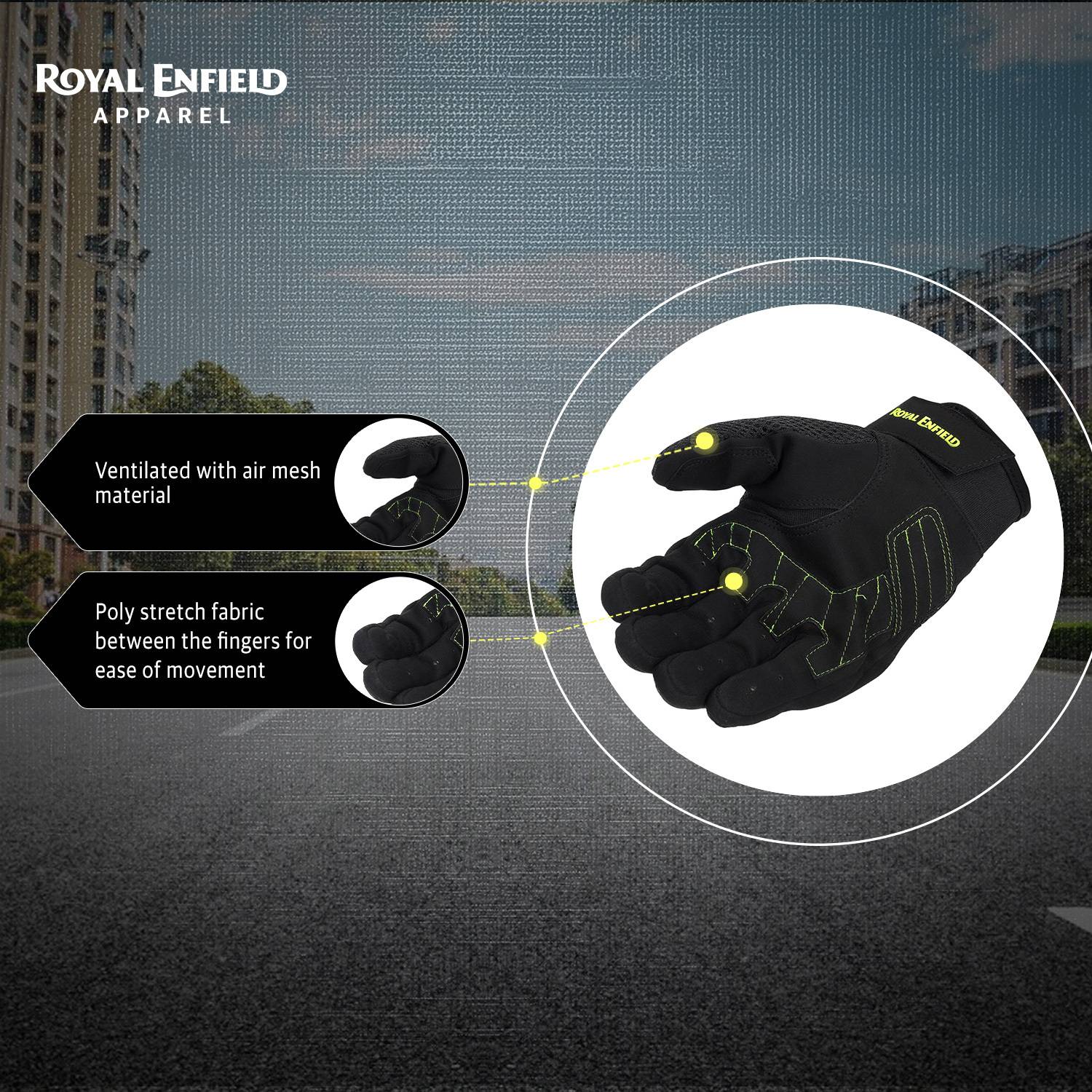 Royal Enfield Aeroflex Bike Riding Gloves - Image 5