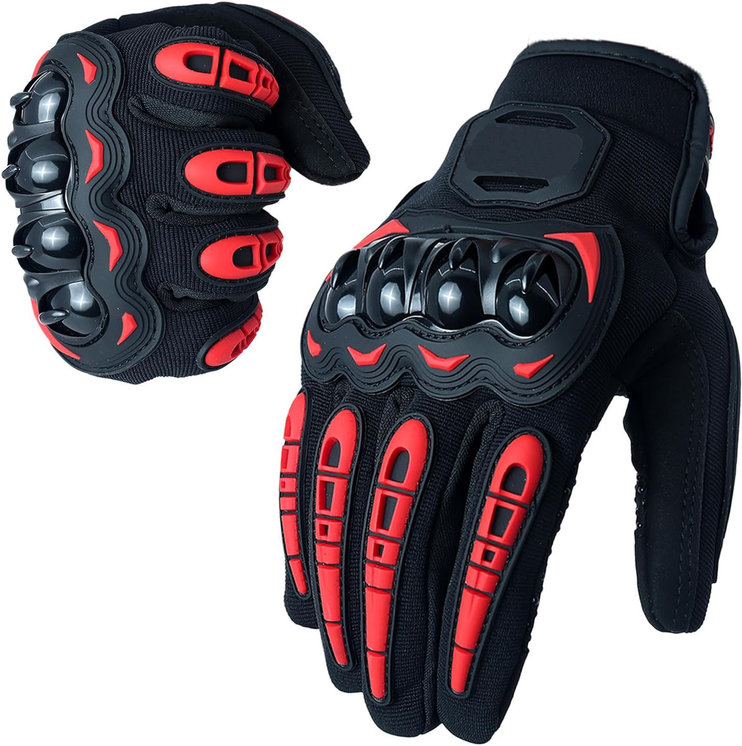 Image of SHIVEXIM Motorcycle Gloves Breathable Anti-Slip with Good Grip Hard Knuckles Protection Riding Gloves