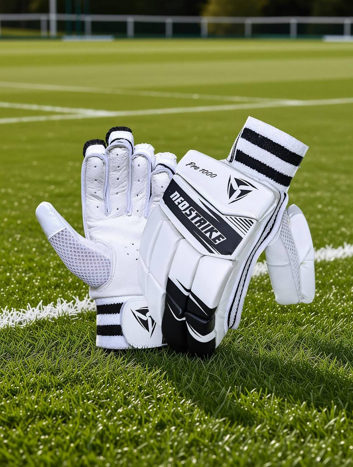Neo Strike Pro 1000 Batting Gloves White - Image 3