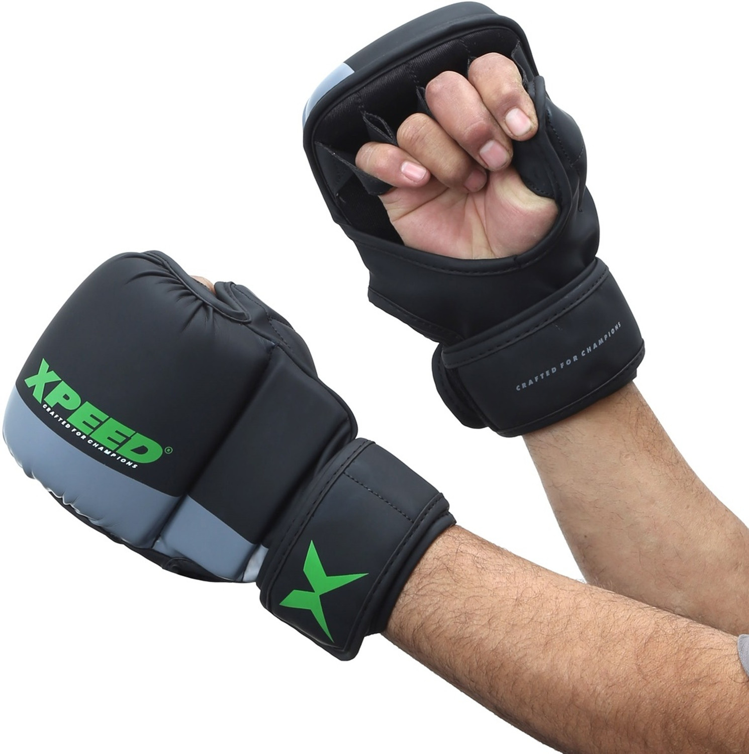 Image of XpeeD Striking Grappling Gloves XP1504, PU Leather Training Gloves for Martial Arts Boxing Gloves