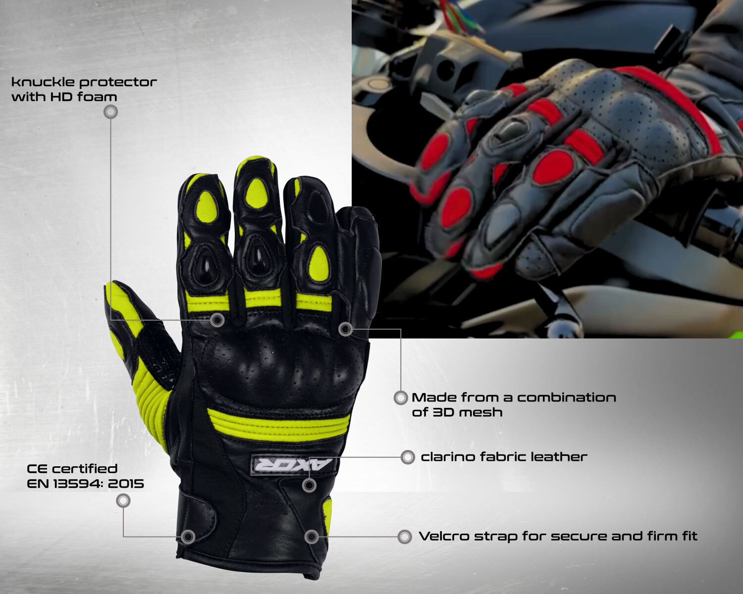 Image of Axor Spyder Riding Gloves
