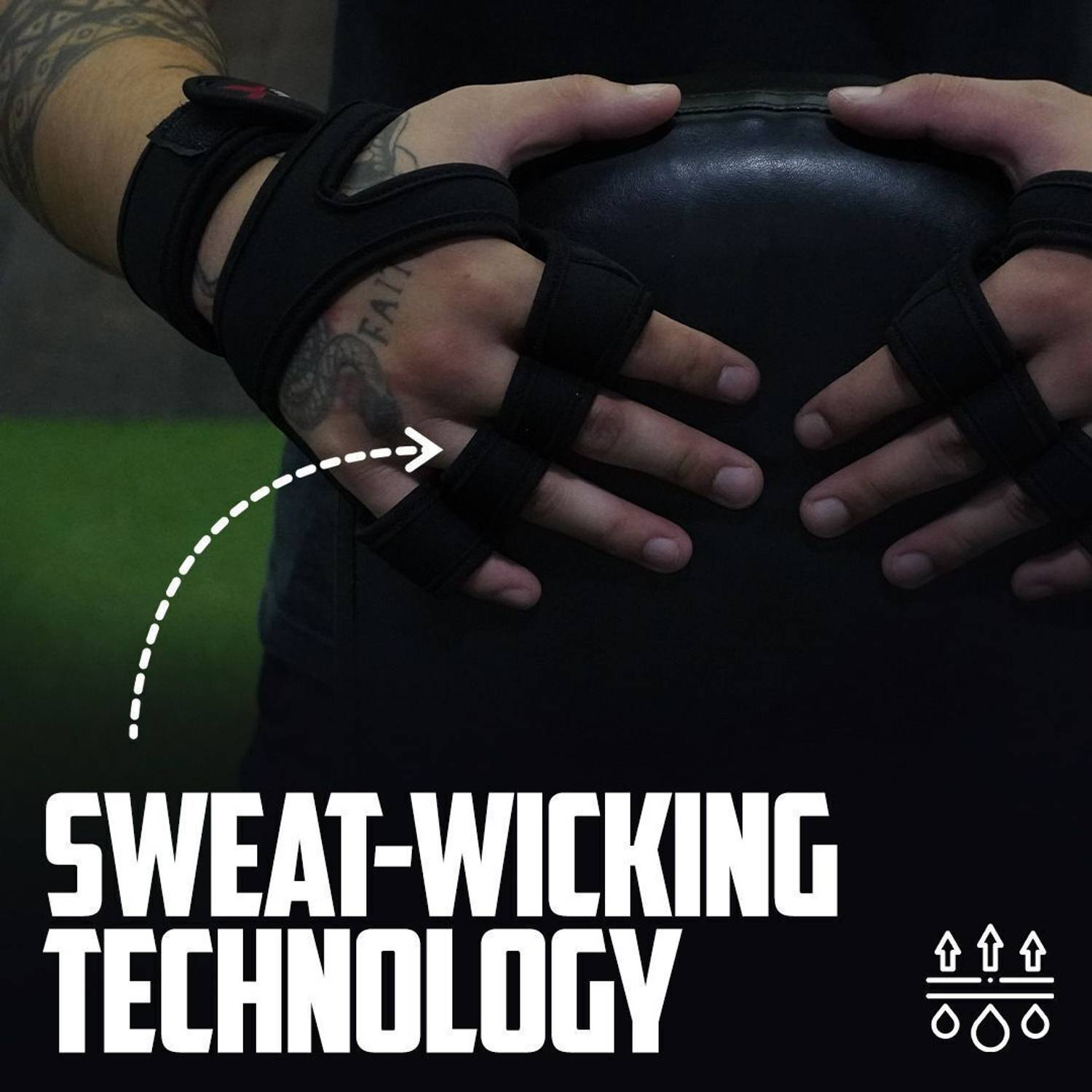 Strivex Mens Gym Gloves with Wrist Support - Image 5