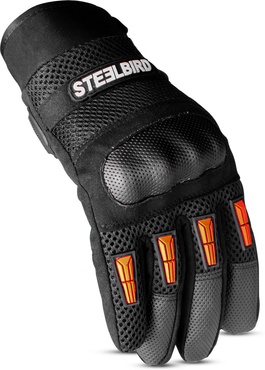 Image of Steelbird Khardungla Full Finger Bike Riding Gloves with Touch Screen Sensitivity at Thumb Riding Gloves