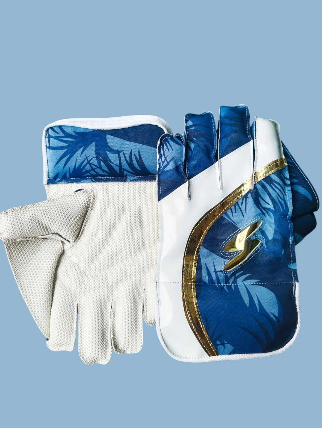 Image of AZAD SPORTS GALLERY ARMY WICKET KEEPER GLOVES WITH INNER GLOVES, DURABLE MATERIALS & OCTOPUS RUBBER Wicket Keeping Gloves