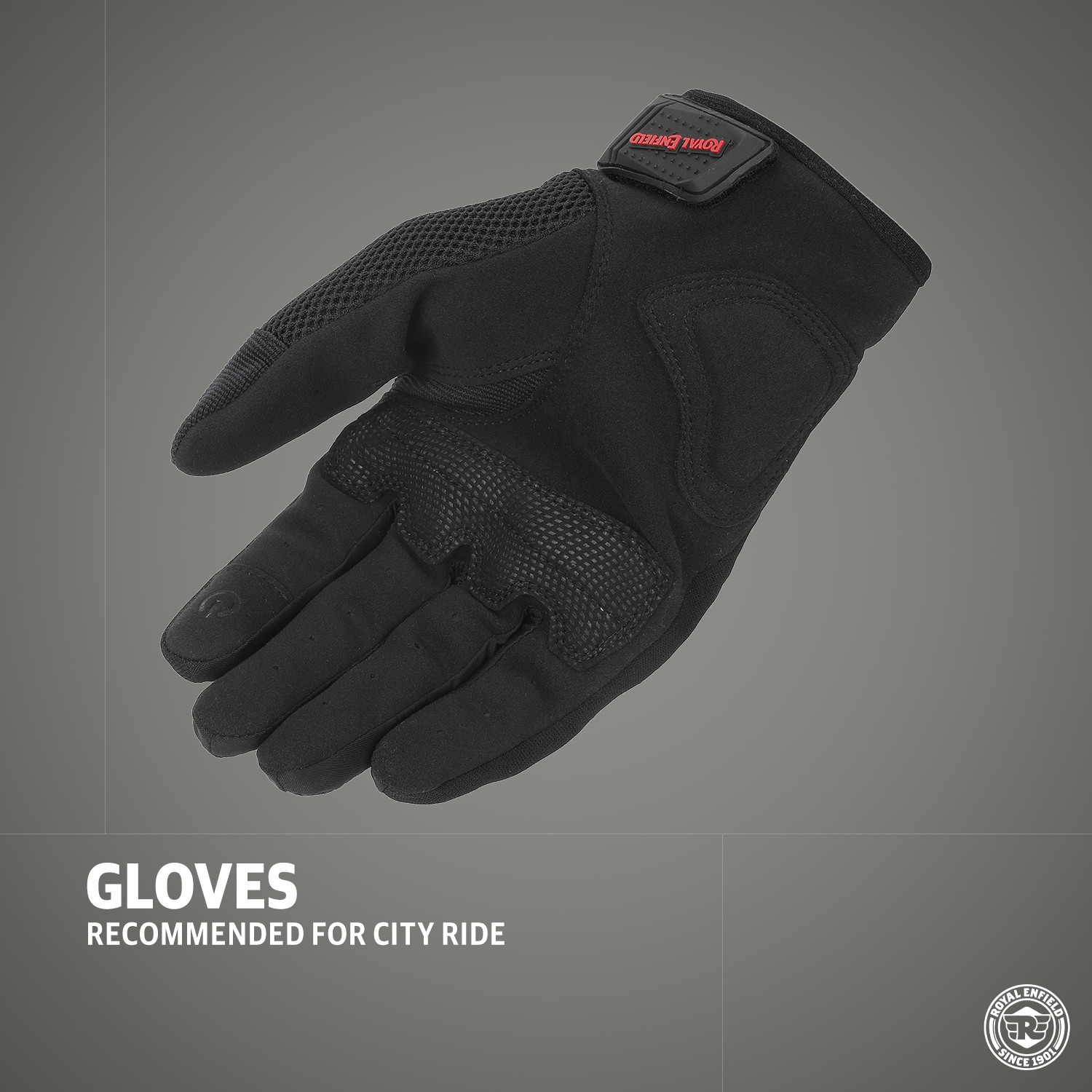 Image of Royal Enfield Rambler V3 Bike Riding Gloves | TPR Knuckle Protection & Abrasion Resistance Riding Gloves