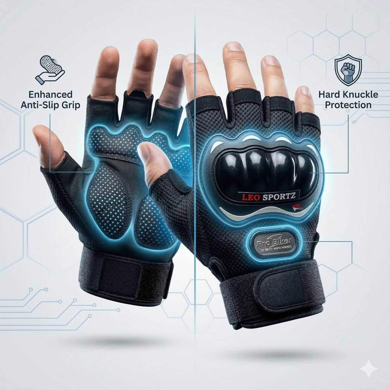 Leosportz Motocross Breathable Riding Gloves - Image 1
