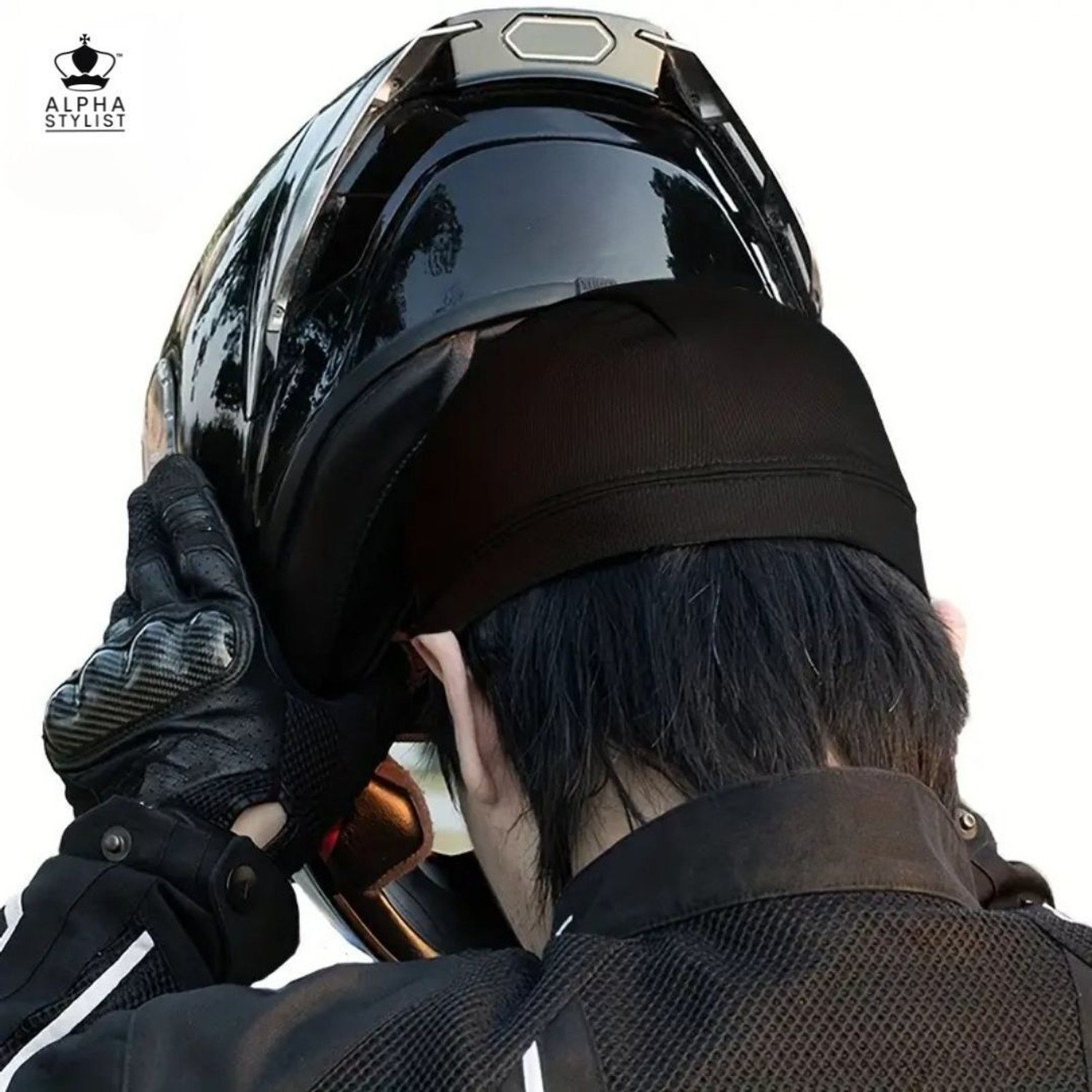 Image of ALPHA STYLIST Helmet Skull Caps, Head Caps, Hair Inner Helmet Cover Cap, Skull Cap for Bikers