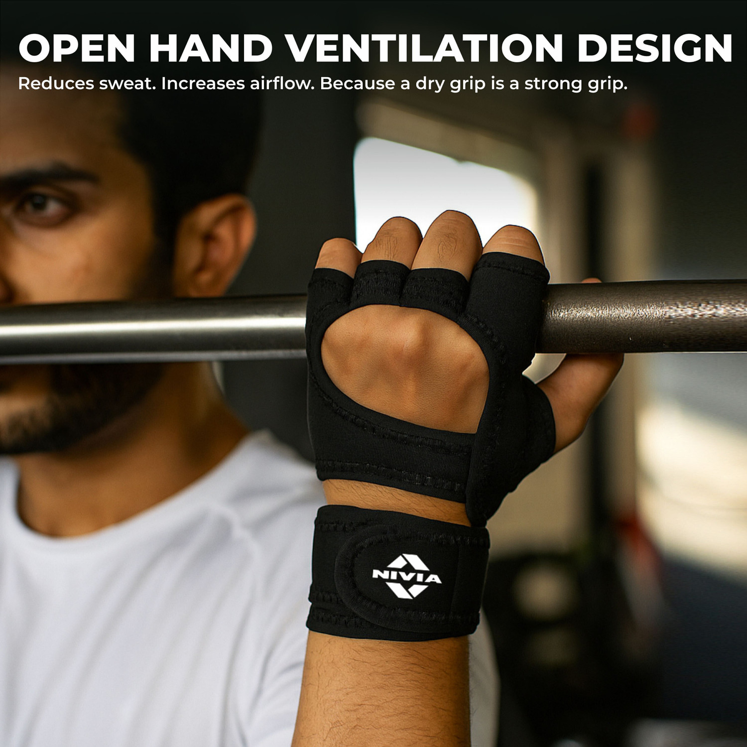 Image of NIVIA Spider , Padded Palm, Ideal for Gym Weightlifting Gym & Fitness Gloves