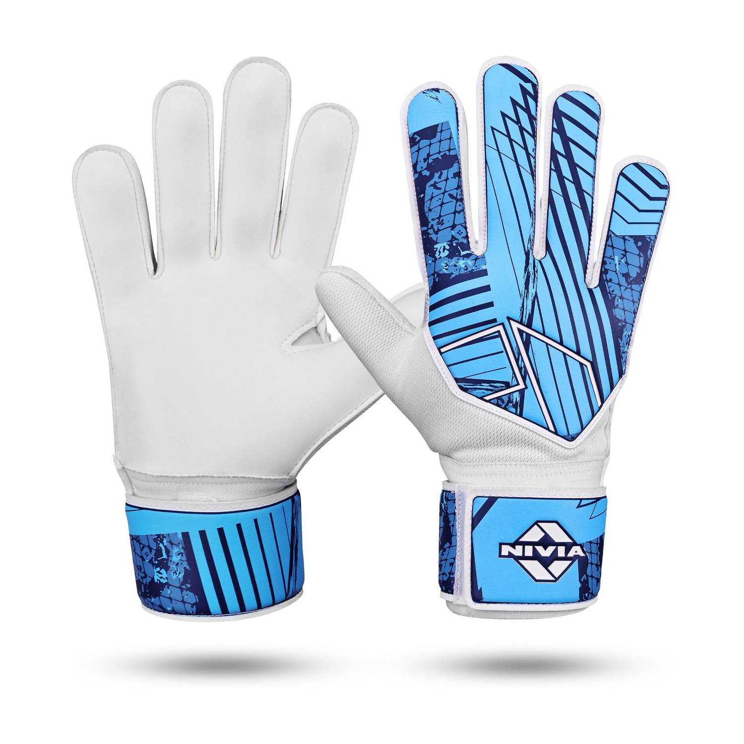 NIVIA Encounter 2.5 mm soft air fit latex palm grip, positive cut Goalkeeping Gloves - Image 1