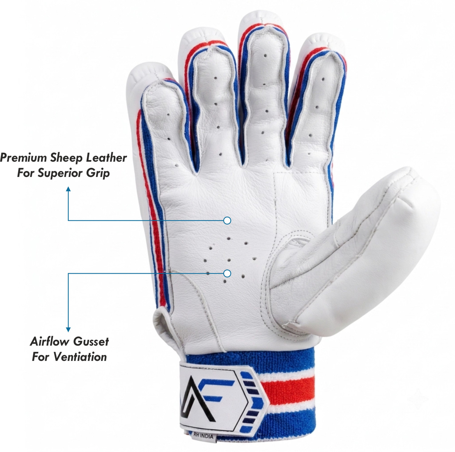Image of AcroFIT Sports ACROFT-20 Cricket Batting Gloves