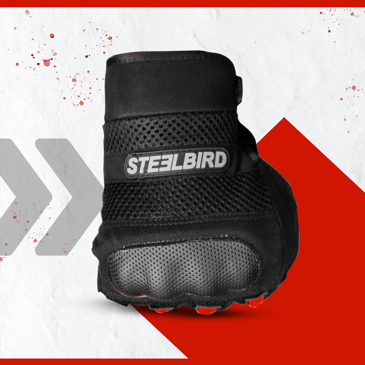 Image of Steelbird Khardungla Full Finger Bike Riding Gloves with Touch Screen Sensitivity at Thumb Riding Gloves