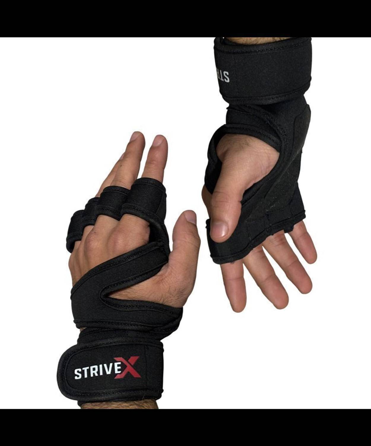 Strivex Mens Gym Gloves with Wrist Support - Image 1