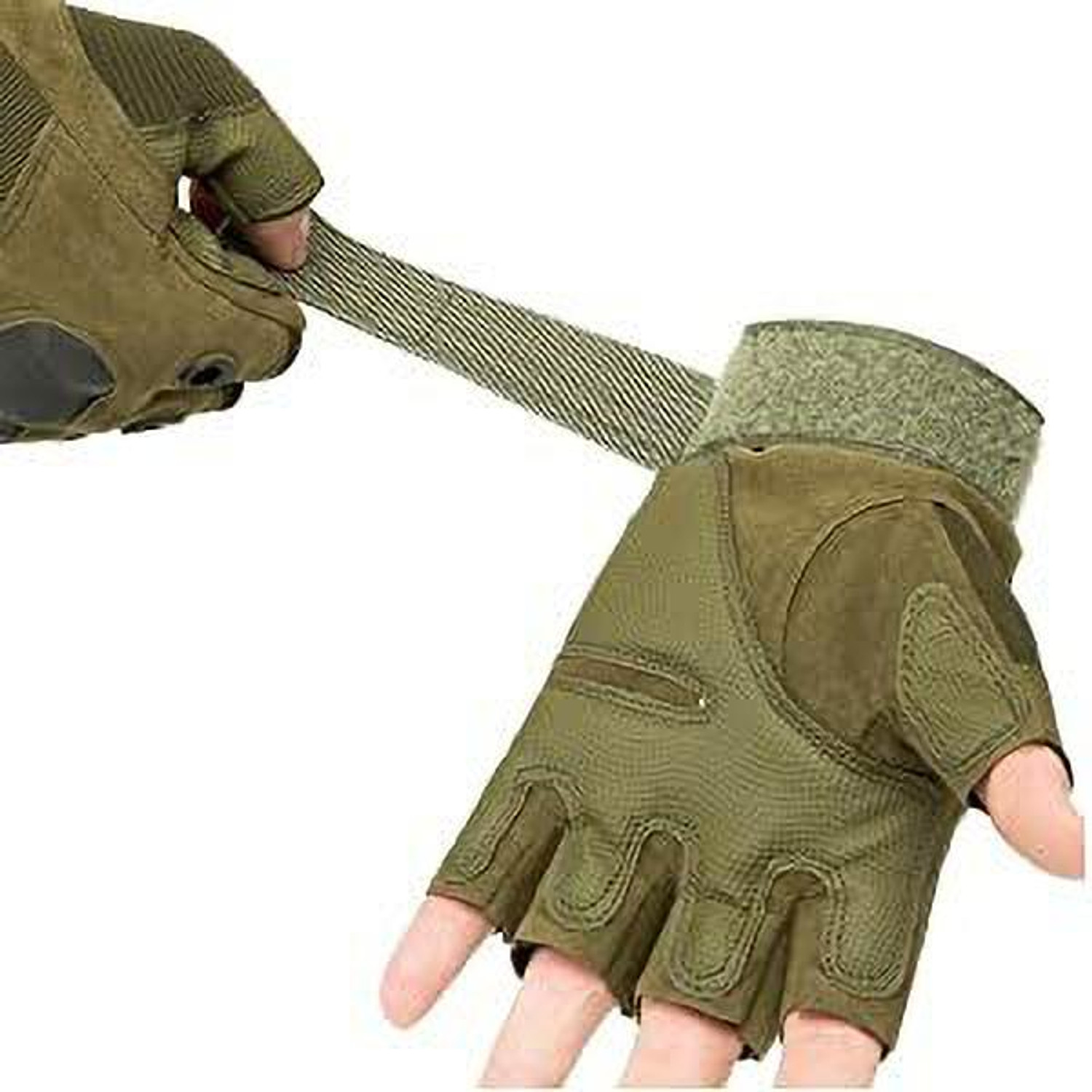 Image of Mikki Tikki Half Finger Anti-Slip Gloves for Men & Women Riding Gloves Riding Gloves