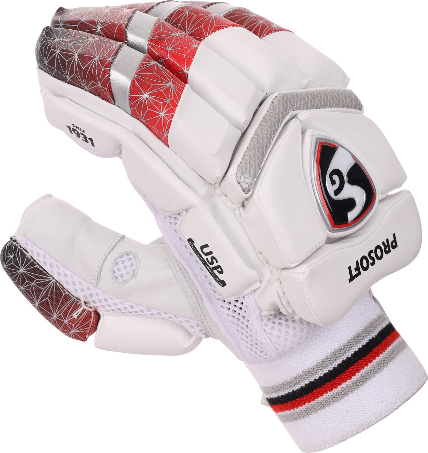 SG PROSOFT RH Batting Gloves Gold - Image 1