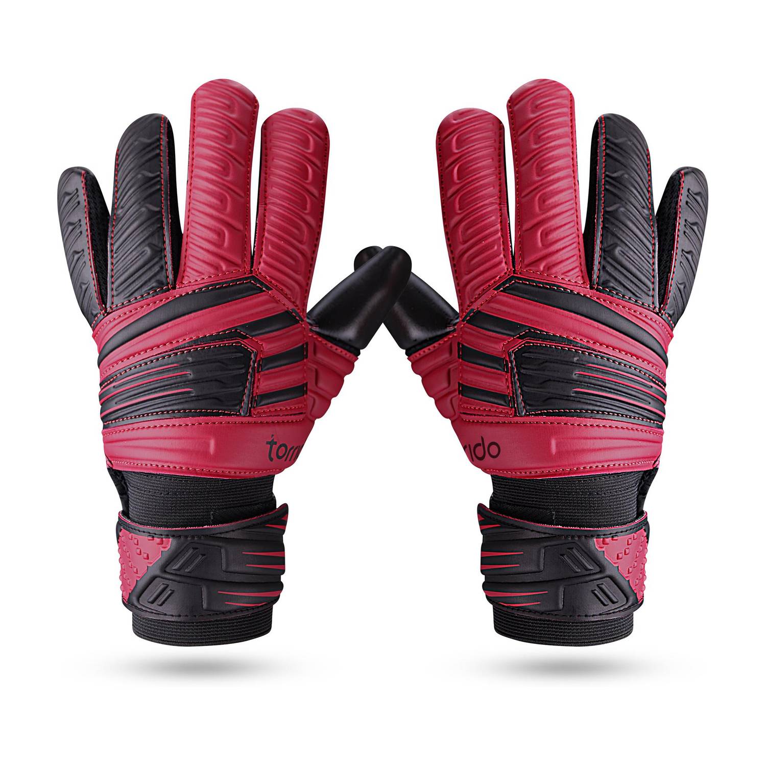 NIVIA Raptor Torrido Goalkeeping Gloves Black - Image 1