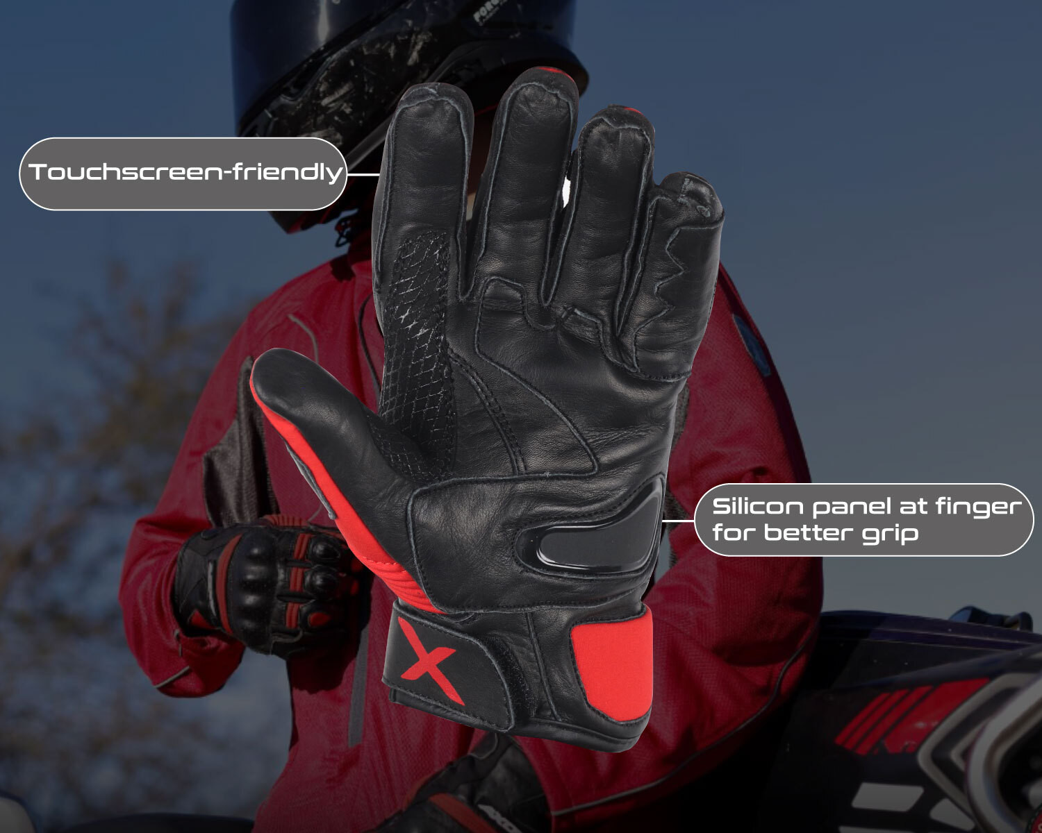 Image of Axor Spyder Riding Gloves